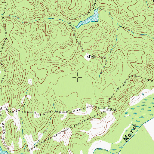 Topographic Map of Dillard Ranch Airport, TX