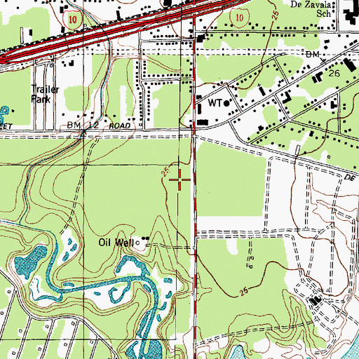 Topographic Map of Jacintoport Heliport, TX