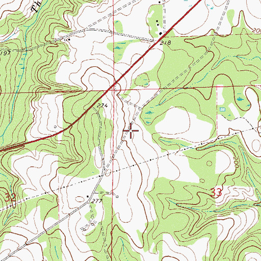 Topographic Map of Lansdale (historical), AL