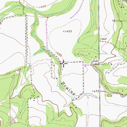 Topographic Map of Comfort Airpark, TX