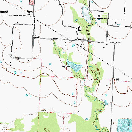 Topographic Map of Presbyterian Hospital of Commerce Heliport, TX