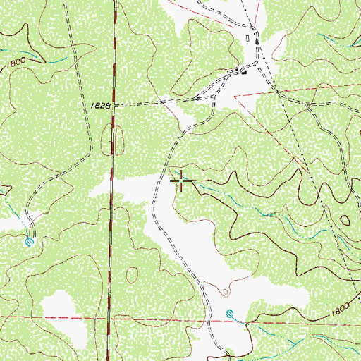 Topographic Map of Lazy Two Ranch Airport (historical), TX