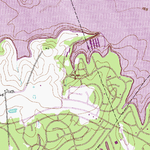 Topographic Map of Glenview Number 1 Heliport, TX