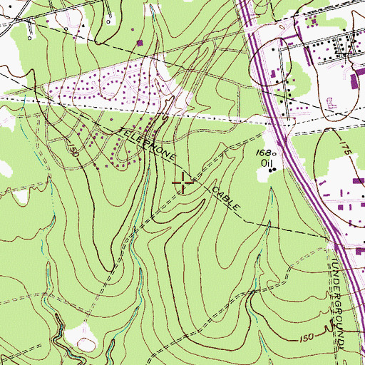Topographic Map of Montgomery County Medical Center Hospital Heliport, TX