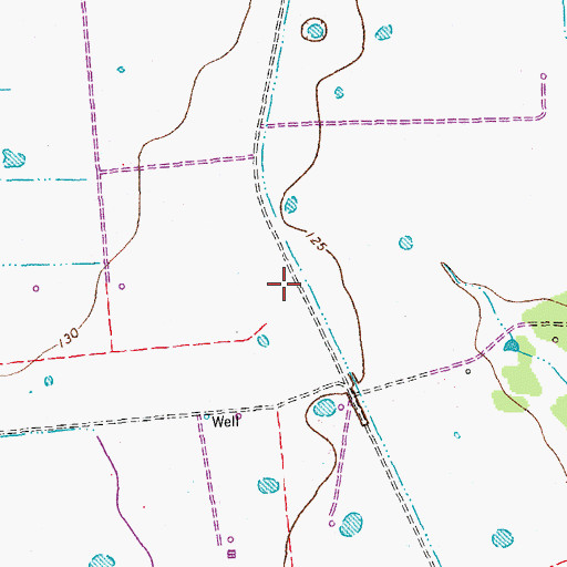 Topographic Map of Fenner Ranch Airport (historical), TX