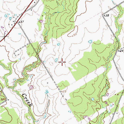 Topographic Map of Anxiety Aerodrome, TX