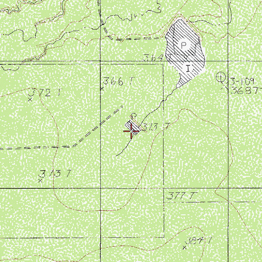Topographic Map of Uno Mas Ranch Airport, TX