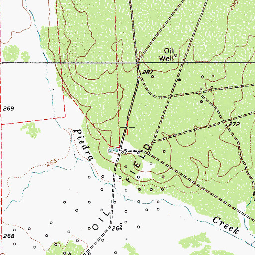 Topographic Map of Gould Strip, TX