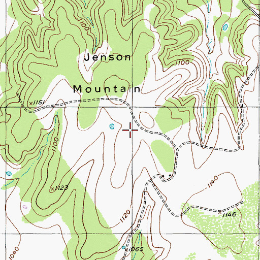 Topographic Map of Cade Field, TX