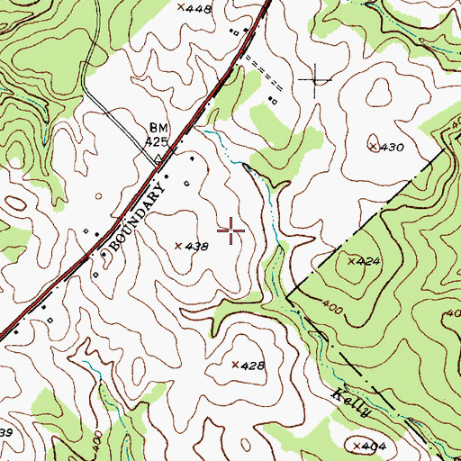Topographic Map of Last Resort Airport, TX