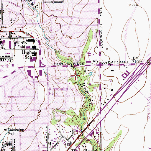 Topographic Map of Charlton Methodist Hospital Heliport, TX