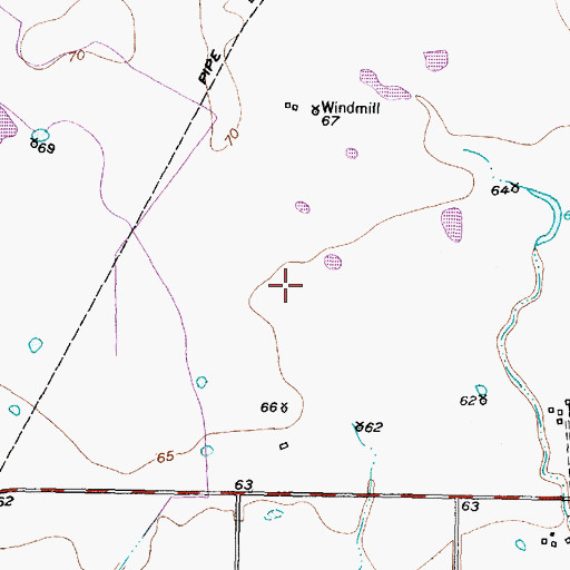 Topographic Map of Prairie Aire Field, TX