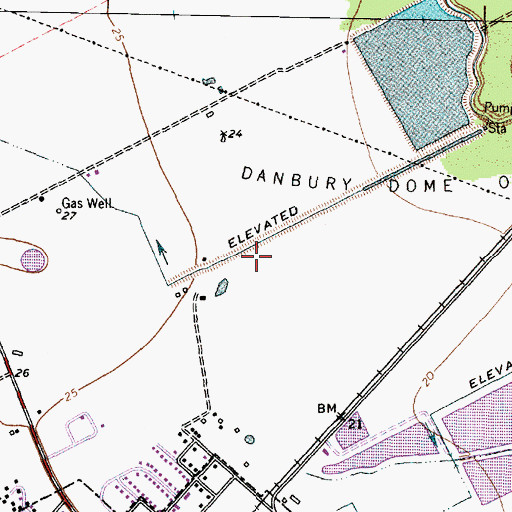 Topographic Map of Salaika Aviation, TX