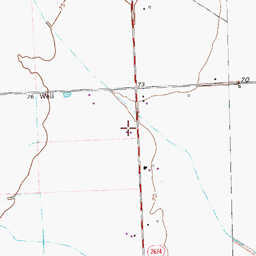 Topographic Map of Smith Aviation Inc, TX
