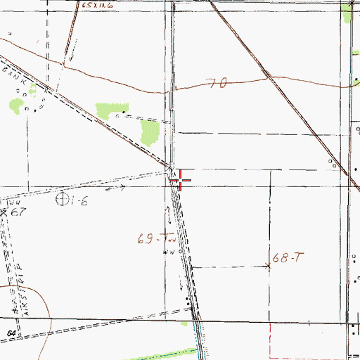 Topographic Map of Jet Ag Inc Airport, TX