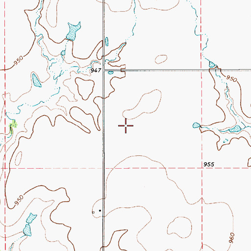 Topographic Map of Mathews Airport (historical), TX