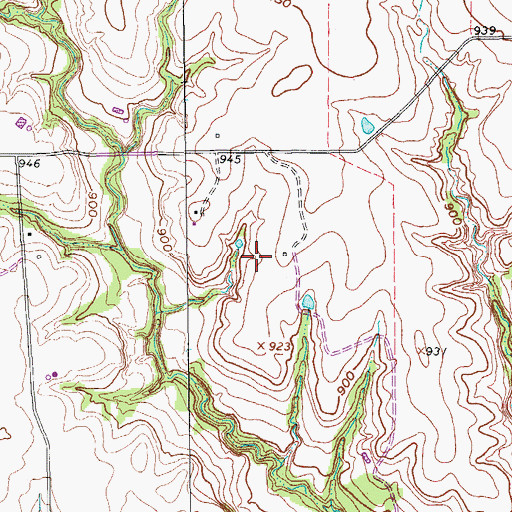 Topographic Map of Lazy G Bar Ranch Airport, TX