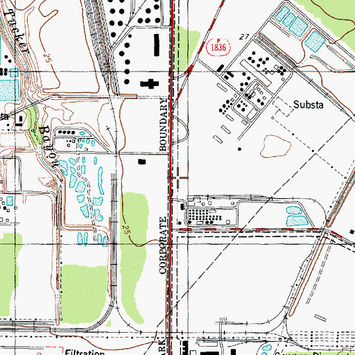 Topographic Map of La Porte Plant Heliport, TX