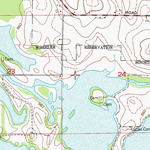 Topographic Map of Beulah Land Fishing Camp (historical), AL