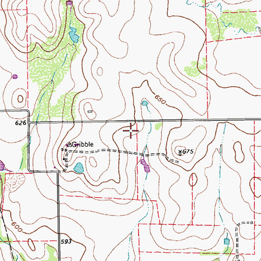 Topographic Map of Windy Hill Airport (historical), TX