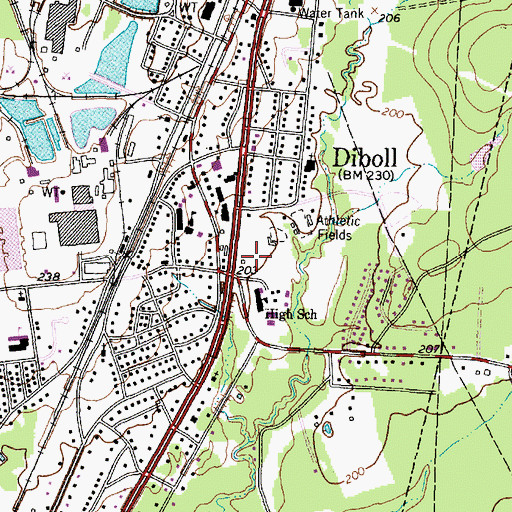Topographic Map of Temple Eastex Heliport, TX