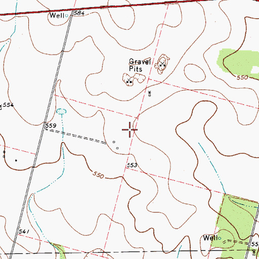 Topographic Map of Mc Donald Ranch Airport, TX