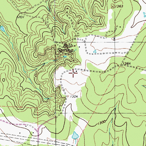 Topographic Map of Alexander Ranch Airport, TX