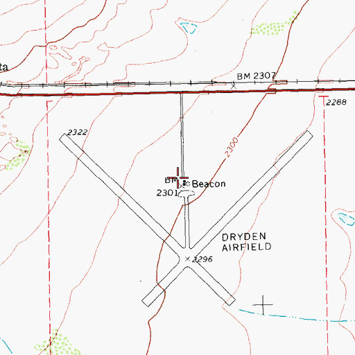 Topographic Map of Terrell County Airport, TX