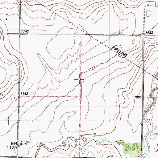 Topographic Map of Mc Alister Farm Airport, TX
