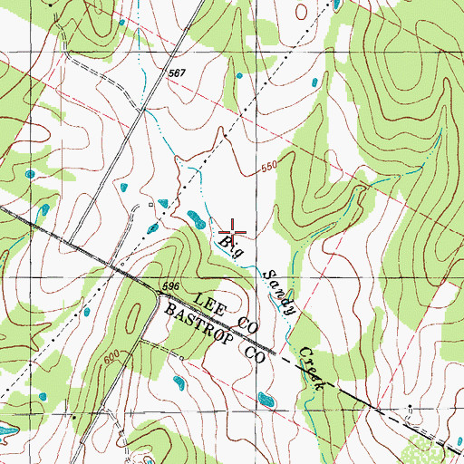 Topographic Map of Sundbeck Ranch Airport (historical), TX