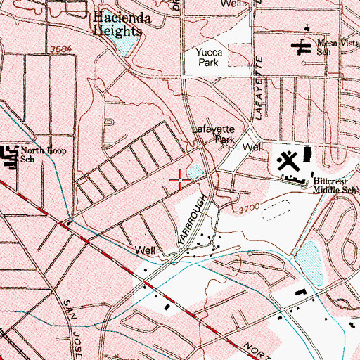 Topographic Map of Donald Wilcut Heliport, TX