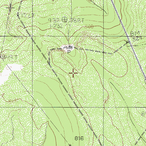 Topographic Map of La Esperanza Ranch Airport, TX