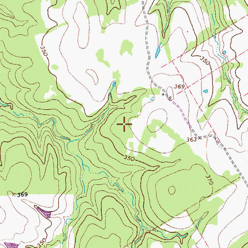 Topographic Map of Pyramid Ranch Airport, TX