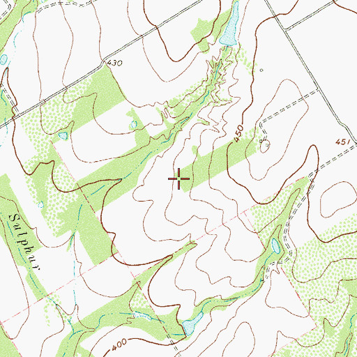 Topographic Map of Wall Flying Service Airport (historical), TX