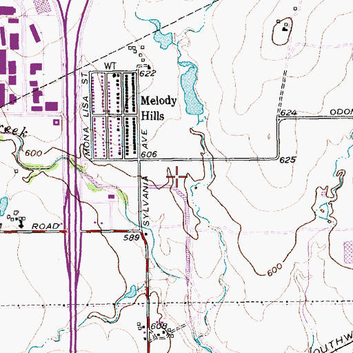 Topographic Map of SW Region FAA Heliport, TX