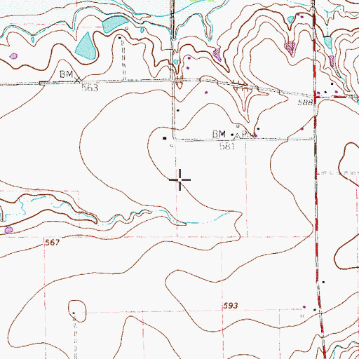 Topographic Map of Cottonpatch Aerodrome, TX