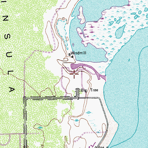 Topographic Map of Kalt Ranch Airport, TX