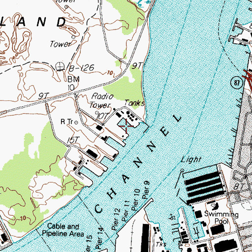 Topographic Map of Dresser Industries/Magcobar Heliport, TX