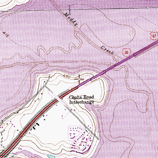 Topographic Map of Faulkner Point Heliport, TX