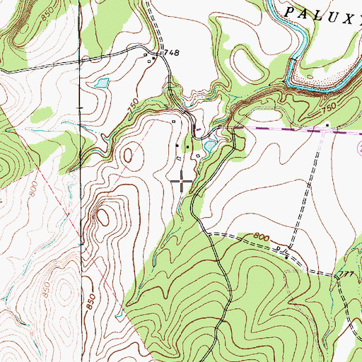 Topographic Map of Circle P Ranch Airport, TX