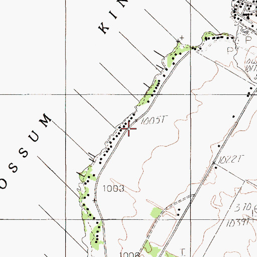 Topographic Map of Possum Kingdom Airport, TX