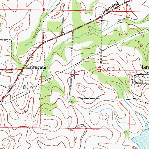 Topographic Map of Mount Pisgah Church (historical), AL