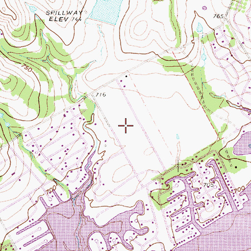 Topographic Map of Nassau Bay Airport, TX