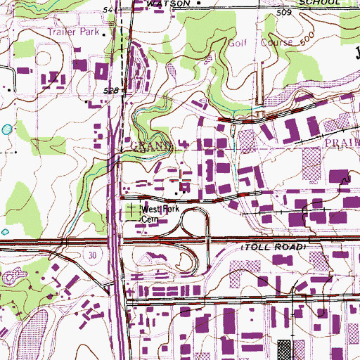 Topographic Map of Heliport-Facility 5A, TX