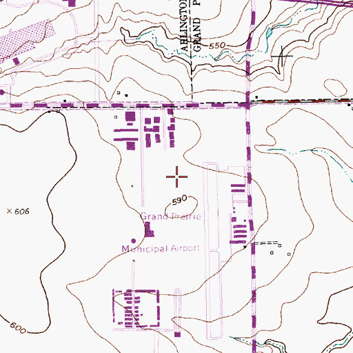 Topographic Map of Aerospatiale Helicopter Corporation Heliport, TX