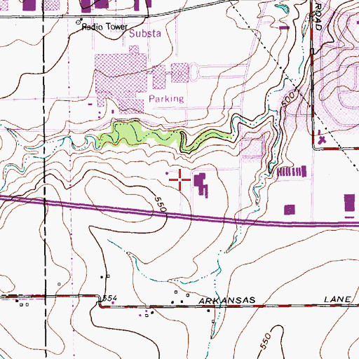Topographic Map of Aerospatiale Helicopter Corporation Heliport, TX