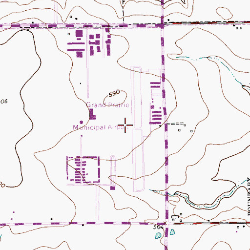 Topographic Map of Turbomeca Heliport, TX