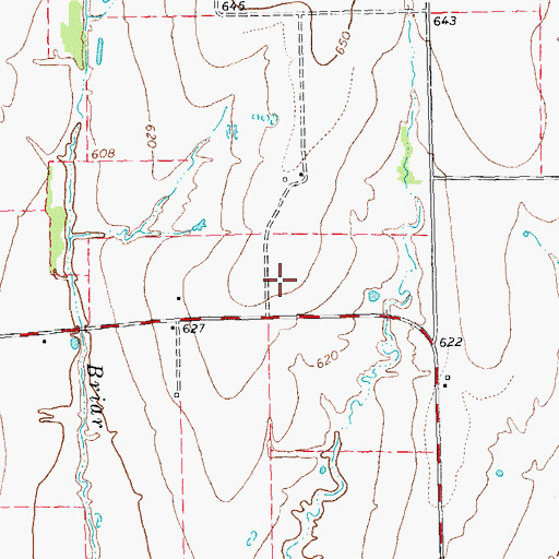 Topographic Map of Flyers Field, TX