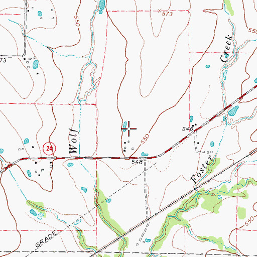 Topographic Map of Jacobia Field Airport (historical), TX