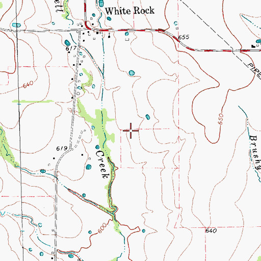 Topographic Map of Card Aerodrome, TX